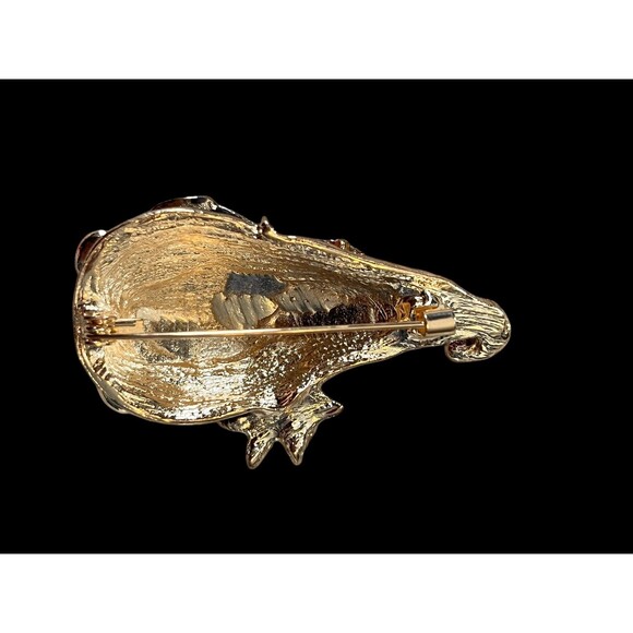 Sparkly Holiday Gnome Brooch - Whimsical Pin for Festive Attire - Picture 4 of 4